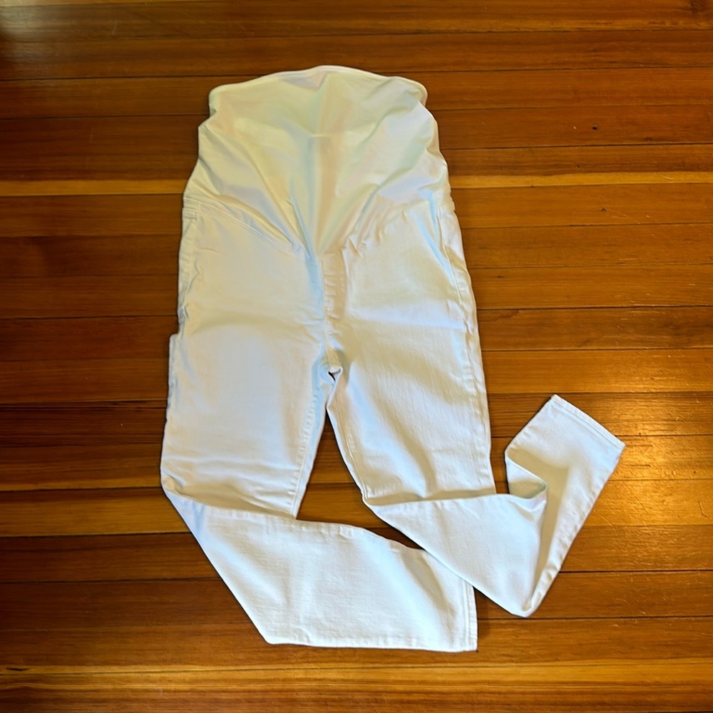 J Crew White Maternity Jeans